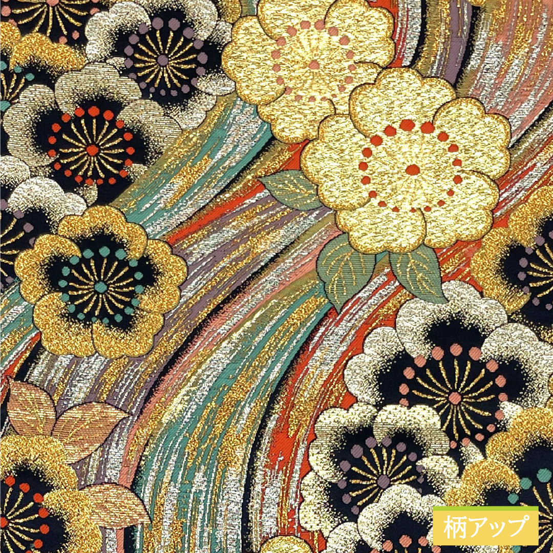 袋帯 正絹 Aランク 西陣織 振袖用 帯丈442cm 六通 フォーマル グラデーション系 1123016303399