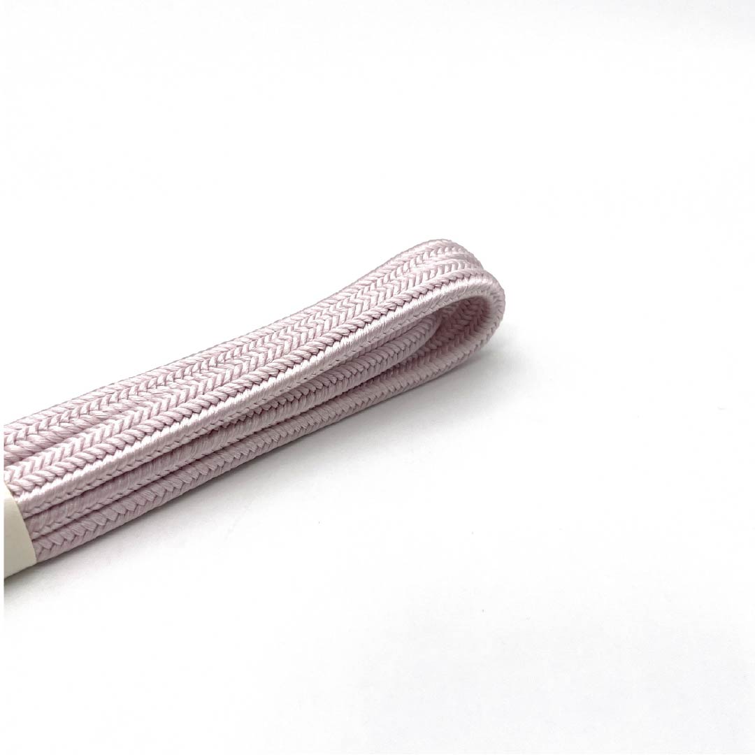 リサイクル着物】（新古品） 帯締め 正絹 桜色（さくらいろ） 冠