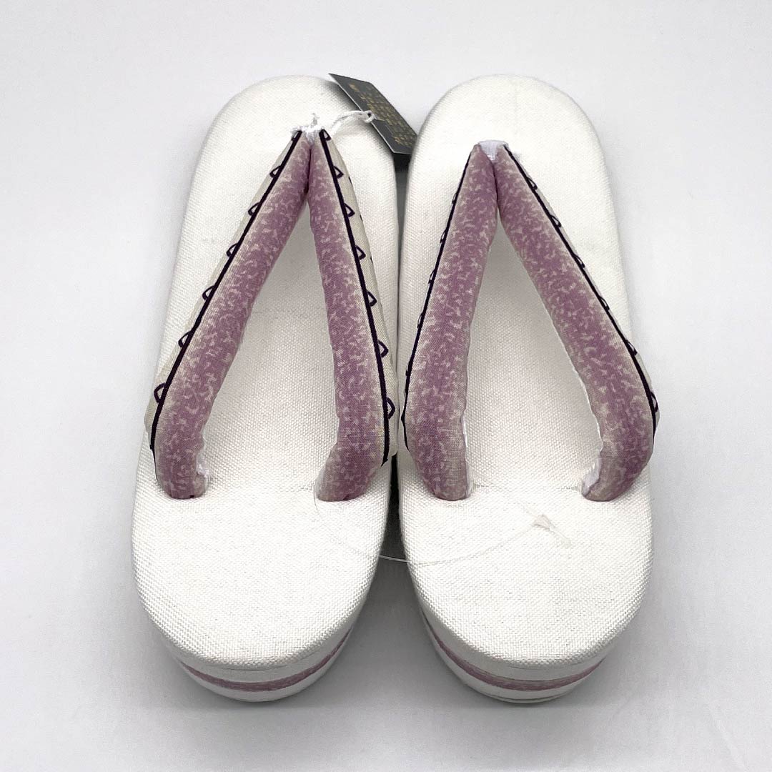 （新品）草履 亜麻 NEWランク 夏草履 亜麻草履 日本製 夏用 長さ24cm Lサイズ 白系 1122001671411