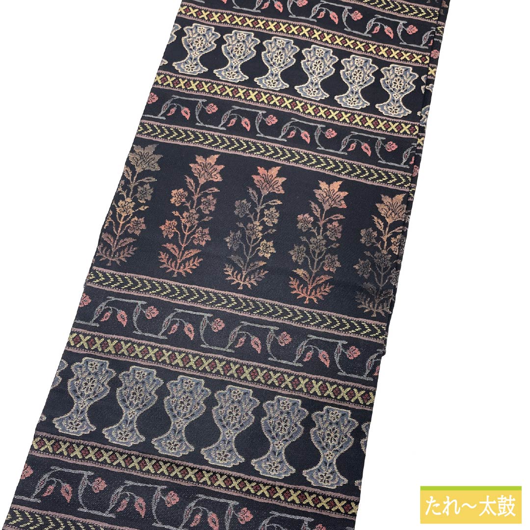 【未使用近い】正絹更紗小紋フルセット 名古屋帯付 美品 kimono-kyoukomati_20038361-4set