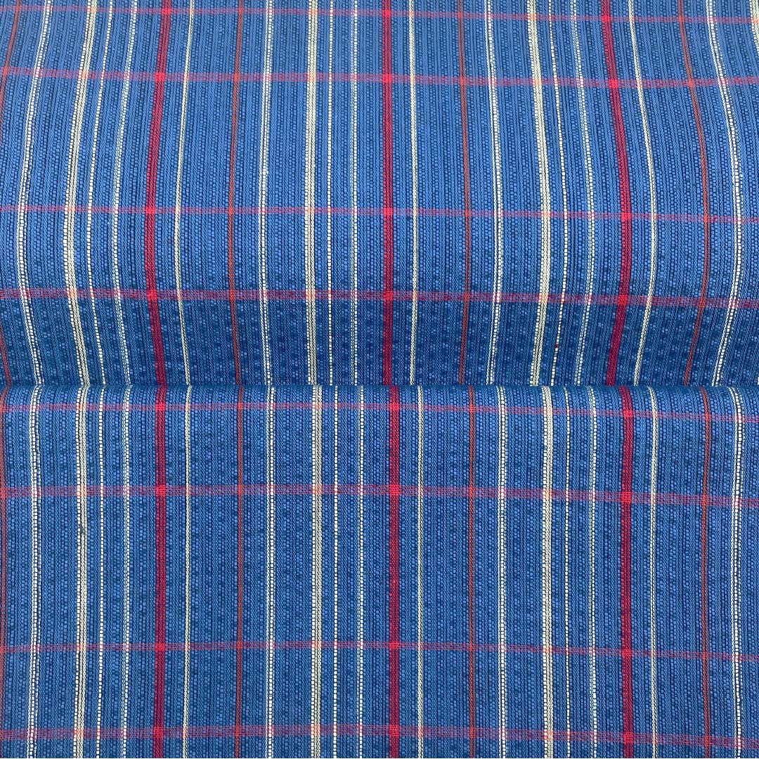 Yukata cloth, cotton, Awa Shijira, Important Intangible Cultural Property, True indigo dye, Tsuyukusairo (dayflower color), S rank, blue, 1130001012917