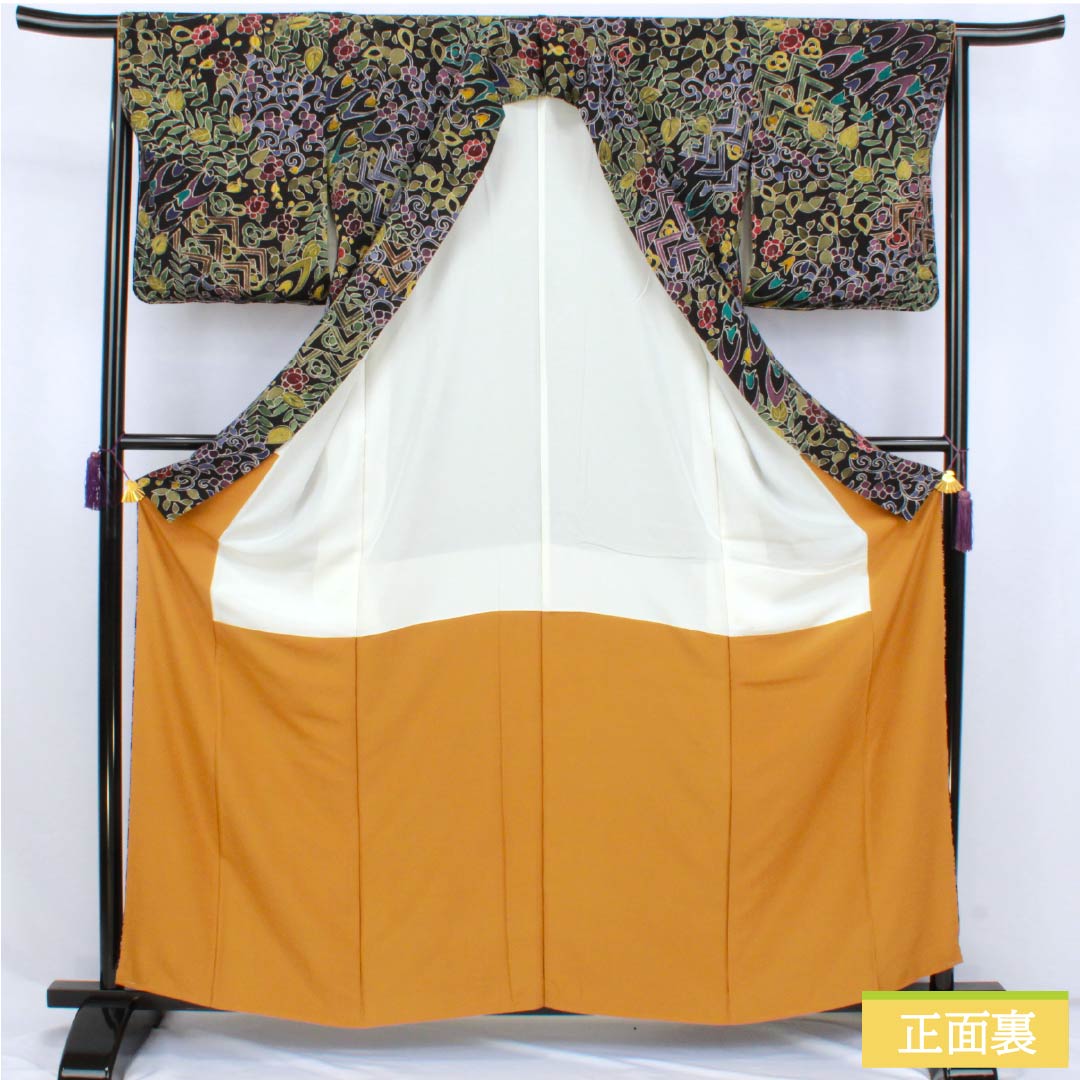 リサイクル着物】小紋 正絹 Sランク 身丈161.5cm 裄丈64cm 袷