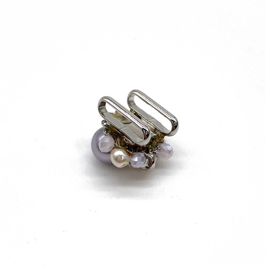 (New old stock) Obidome Other Casual Rhinestone Pearl Length approx. 2cm Width approx. 2cm A grade Purple 1137000913920