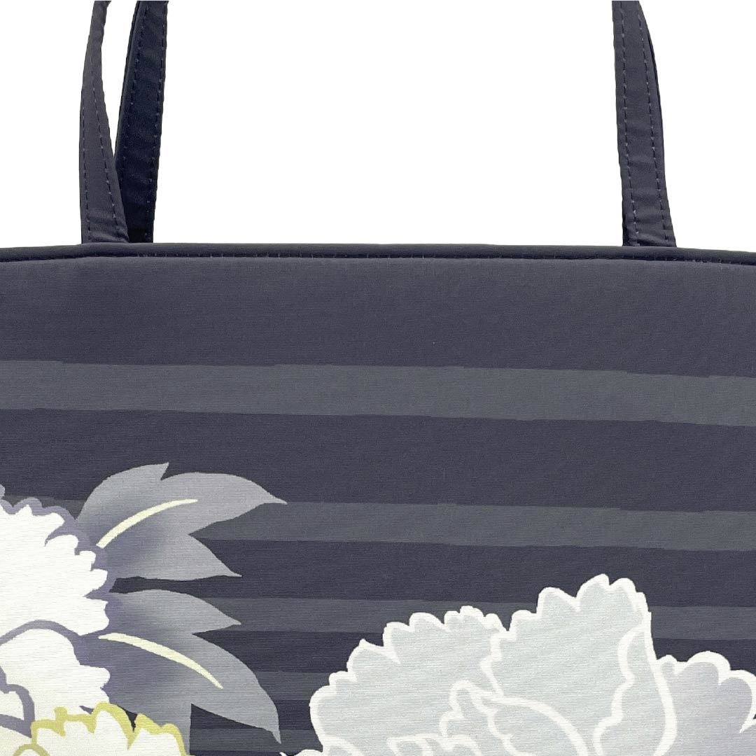 （新品）和装バッグ カジュアル NEWランク 鶴の黒羽色（つるのくろばいろ） 百花王 一輪館 WAKKA グレー系 113900150122