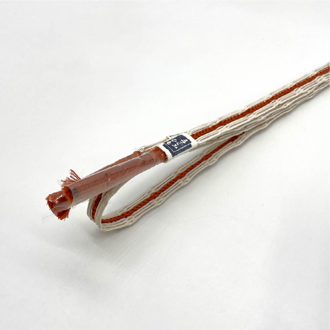 (新品)帯締め 正絹 NEWランク  錆色（さびいろ） 単衣用 夏用  長さ約164cm 幅約1.4cm カジュアル 茶系 1135005681314