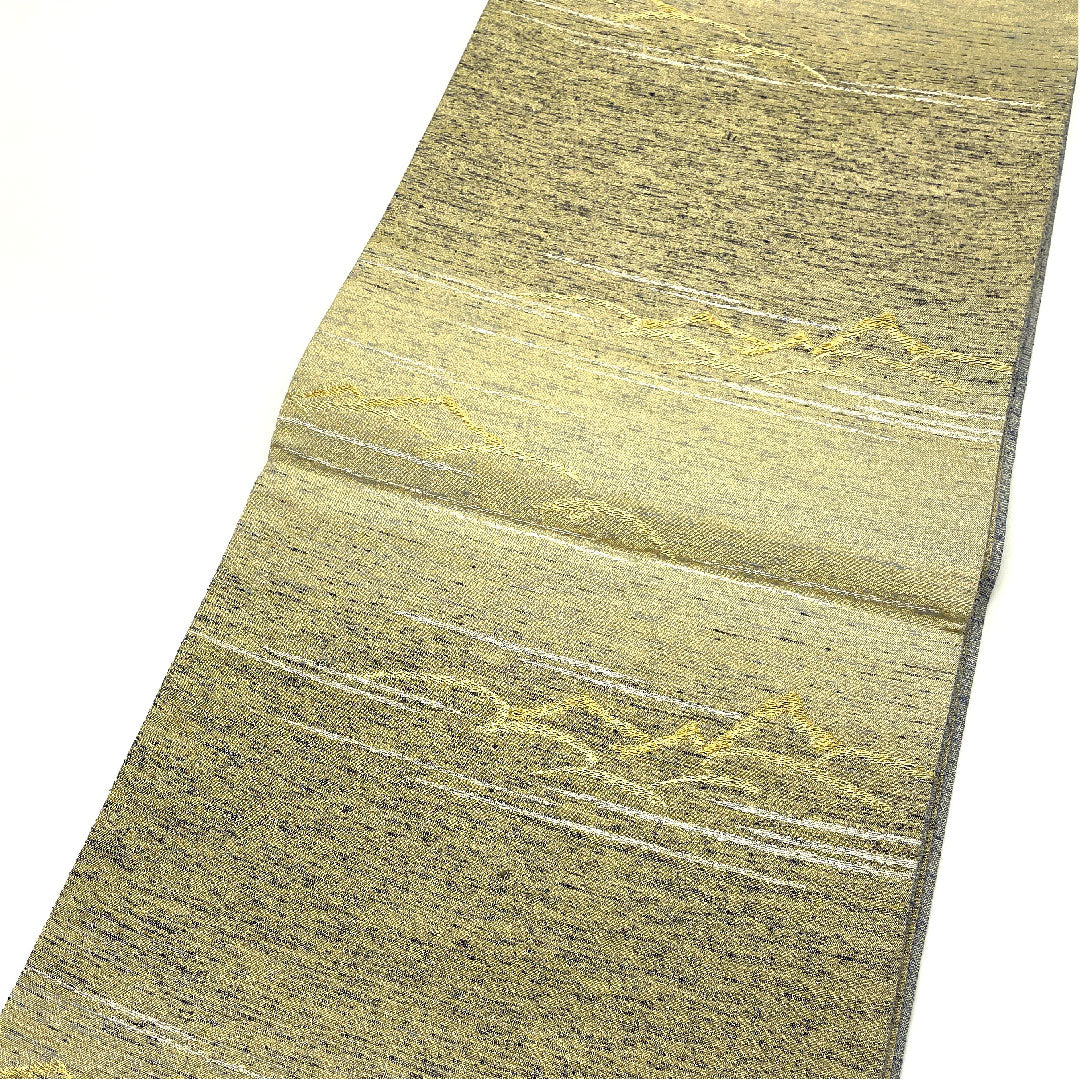 袋帯 ねん金糸 近藤悠三 帯丈438cm 正絹 Sランク 六通 フォーマル 金系 1123004622321