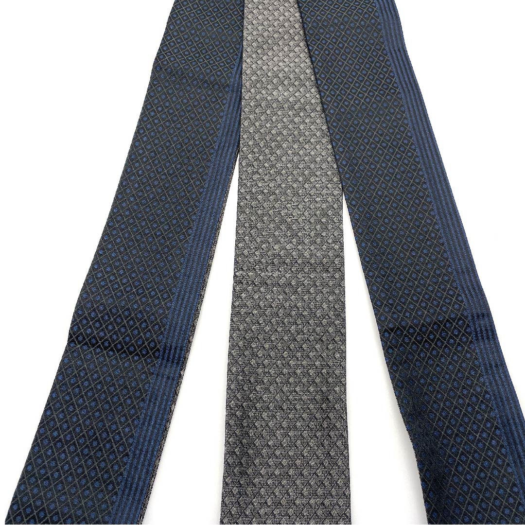 角帯 ポリエステル 黒色 菱模様 未使用品 帯丈412cm 幅10cm NEWランク 黒系 1134000191910