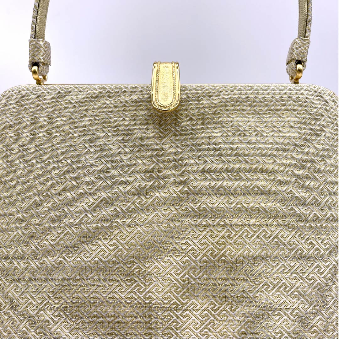 和装バック フォーマル 金色（きんいろ） 留袖用 古典柄 紗綾形模様 金系 Sランク 113900007221