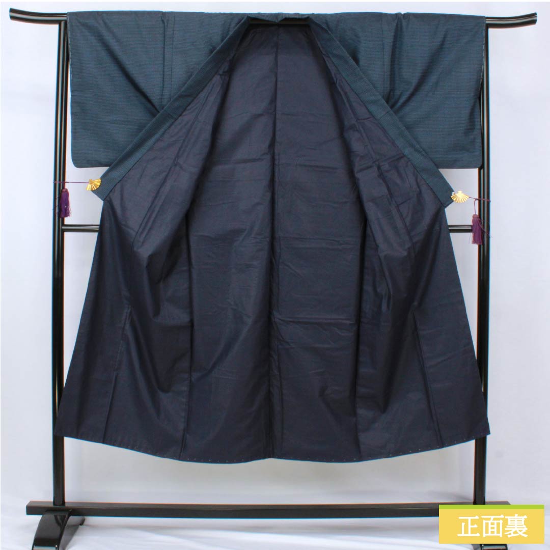 リサイクル着物】男物 正絹 Sランク 身丈142cm 裄丈65cm 相済茶色