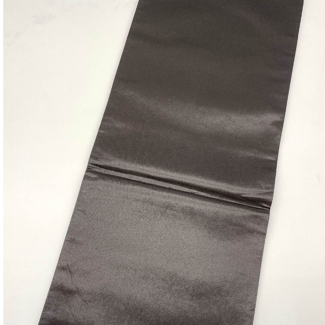 Fukuro Obi (black-gray obi) with abstract patterns, Kano Yuki, obi length 436cm, pure silk, S rank, point pattern, semi-formal, black, 1123008872310