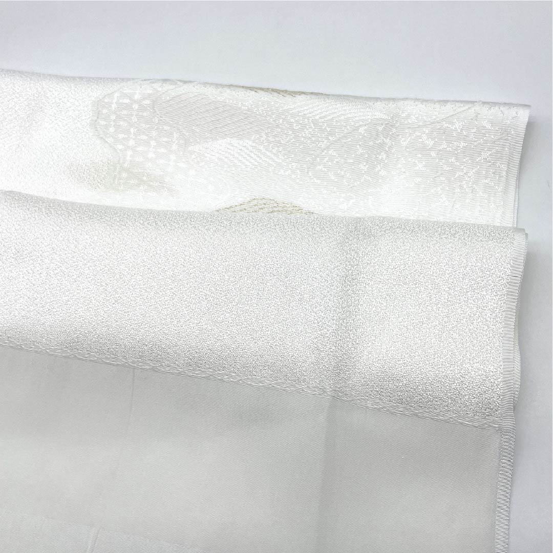 Obiage Silk S-Rank Formal White Michinaga-Dori For Tomesode Length approx. 180cm Width approx. 29.5cm White color family 1136004672911