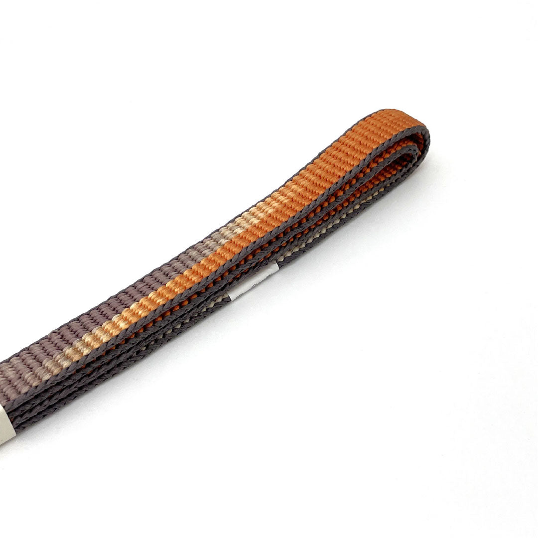 (新品)帯締め 正絹 NEWランク 飴色（あめいろ） 消灰色（けしずみいろ） 五嶋紐 綾竹台 平源氏 長さ約158cm 幅約1.5cm カジュアル 茶系 1135005251314