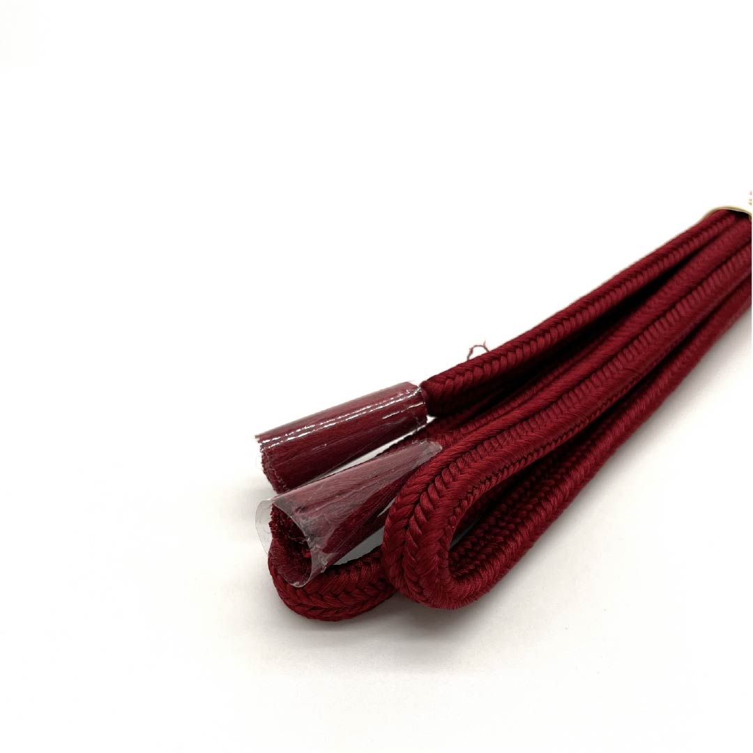 (New old stock) Obijime (belt sash) Pure silk Raw crimson (shoenjiiro) Crown set New old stock Length approx. 157.5cm Width approx. 1cm Semi-formal S rank Red 1135003562312