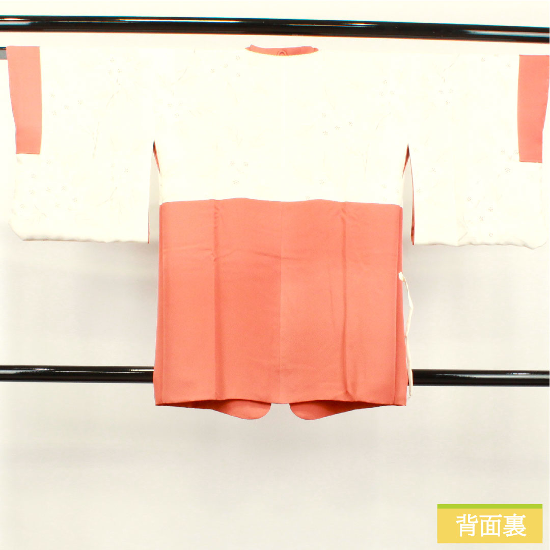 道行コート 正絹 身丈83cm 裄丈64cm 陶塑色（とうそいろ） 遠山模様 しつけ糸付き 未使用品 Sランク 袷 茶系 1117000902914