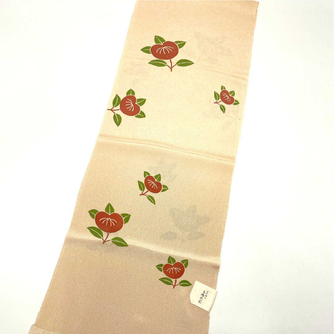 (Like New) Silk Obiage (Sash) - New Rank, Casual, Otomeiro (Girl's Color), Goshima Himo (Obi-Himo), Tachibana Chirimen (Crepe), Length: Approx. 172cm, Width: Approx. 30cm, Pink, Product Number: 1136001131913
