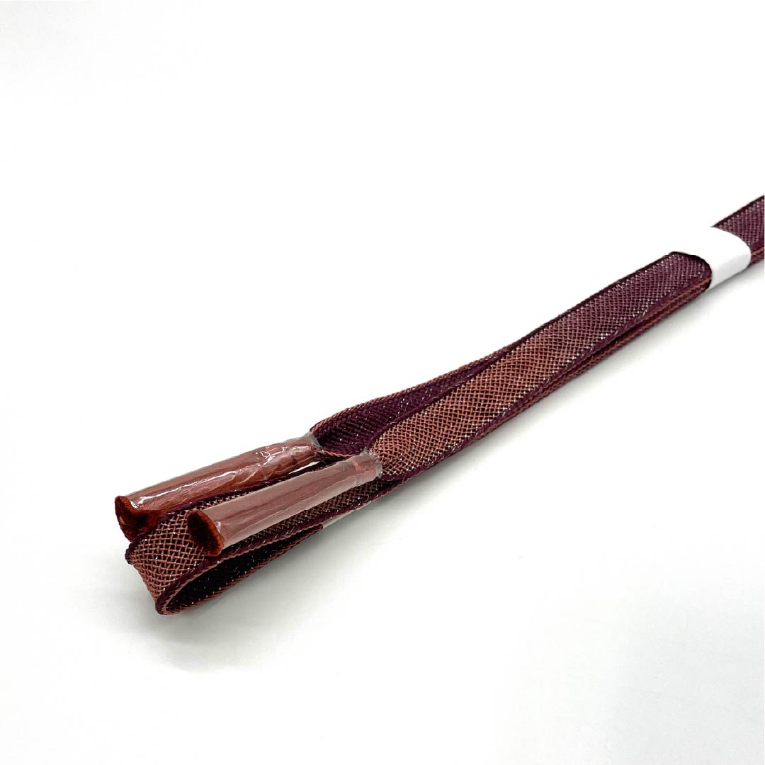 (新品)帯締め 正絹 NEWランク  小豆茶色（あずきちゃいろ） 壺菫色（つぼすみれいろ） 単衣用 夏用 長さ約160cm 幅約1.7cm カジュアル 紫系 1135005771320