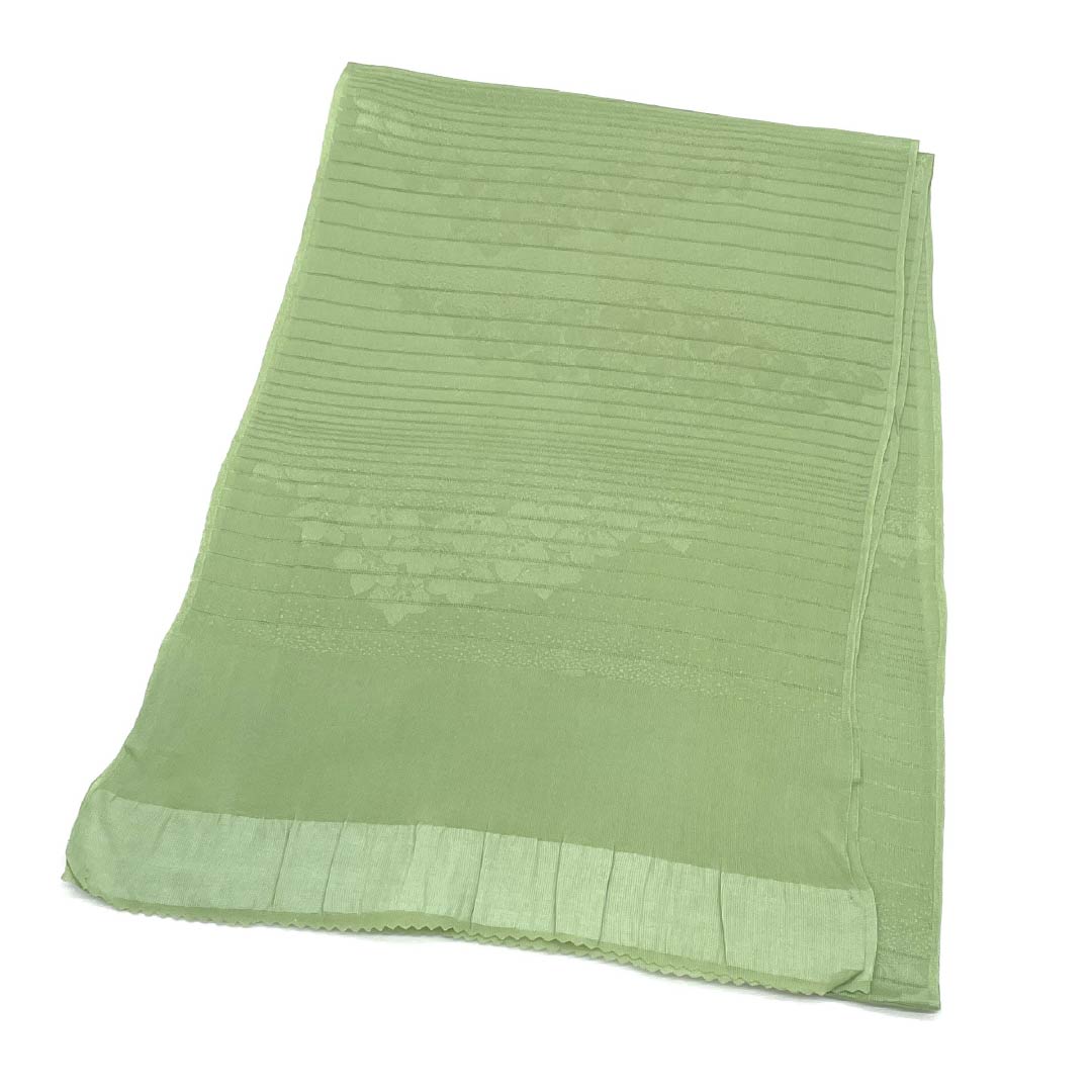 Obiage Silk S Rank Semi-Formal Light Green (Wakamidori-iro) Summer Flower Length approx. 165cm Width approx. 27cm Green 1136003122919