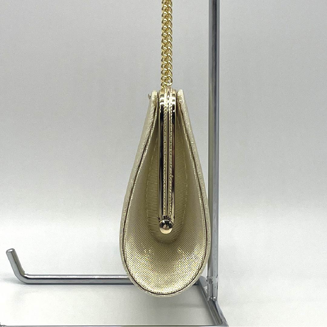 (Like New) Formal Zori and Bag Set, 2-Way, Medium, Gold, Rank B, 1133000274321