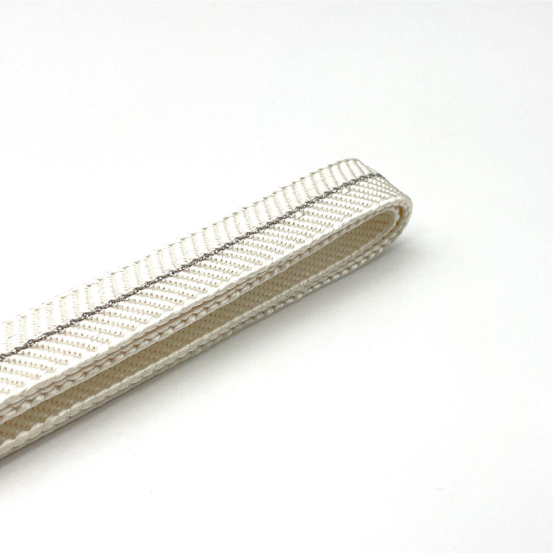 (新品)帯締め 正絹 NEWランク 白色（しろいろ） 純白金糸 廣澤白鳳 譽田屋源兵衛 長さ約162cm 幅約1.9cm フォーマル 白系 1135005261311