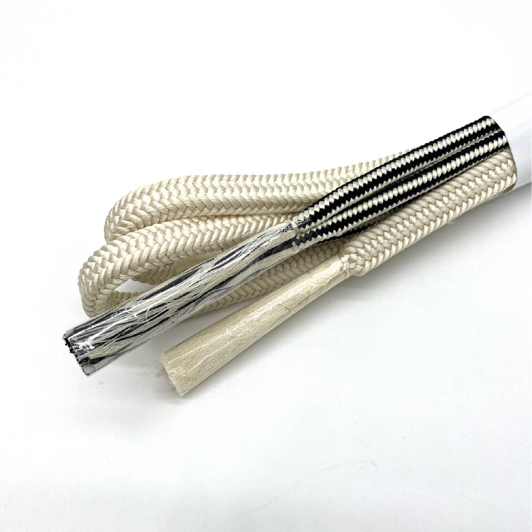 帯締め 正絹 Sランク  モノトーン 丸組   長さ約168cm 幅約1cm カジュアル 白系 1135005912311