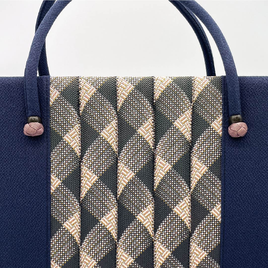 (Like New) Casual Japanese Style Bag, Goshima Himo, Navy Blue, 113900086118
