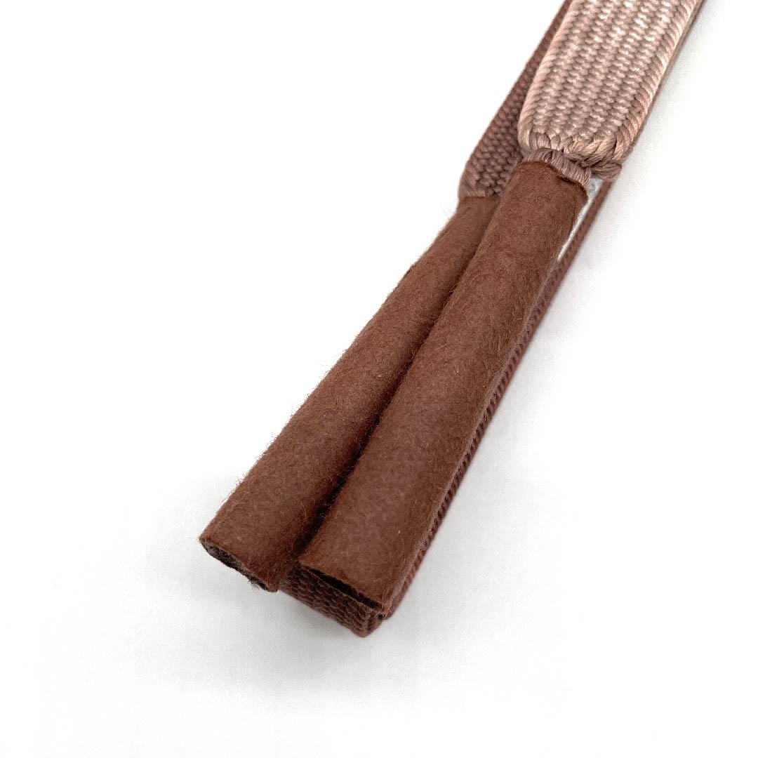 （新古品） 帯締め 正絹 四分紐 紅鳶色（べにとびいろ） 桜 中村勝雲 手描き 長さ約165cm 幅約1.5cm セミフォーマル Sランク 茶系 1135000222314