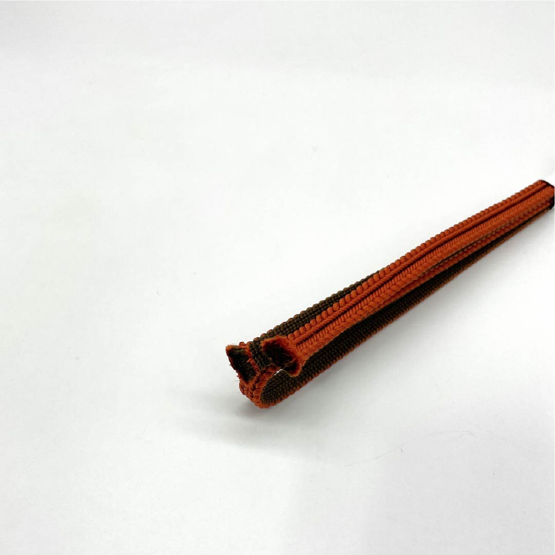 (新品)帯締め 正絹 NEWランク 三分紐 猩々茶色（しょうじょうちゃいろ） 帯留め用   長さ約122cm 幅約0.9cm カジュアル 茶系 1135005811314