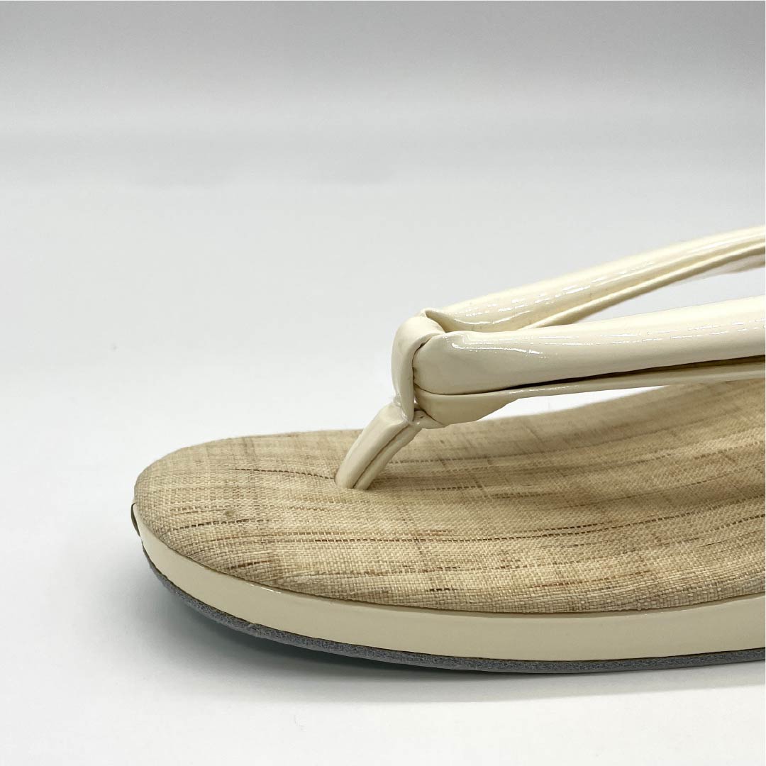 (Like New) Hemp Zori Sandals, New Condition, Casual, Single-Core, For Single-Layer Kimono, Summer, Length 23.5cm, Size M, Beige, Item Number 1122001451325