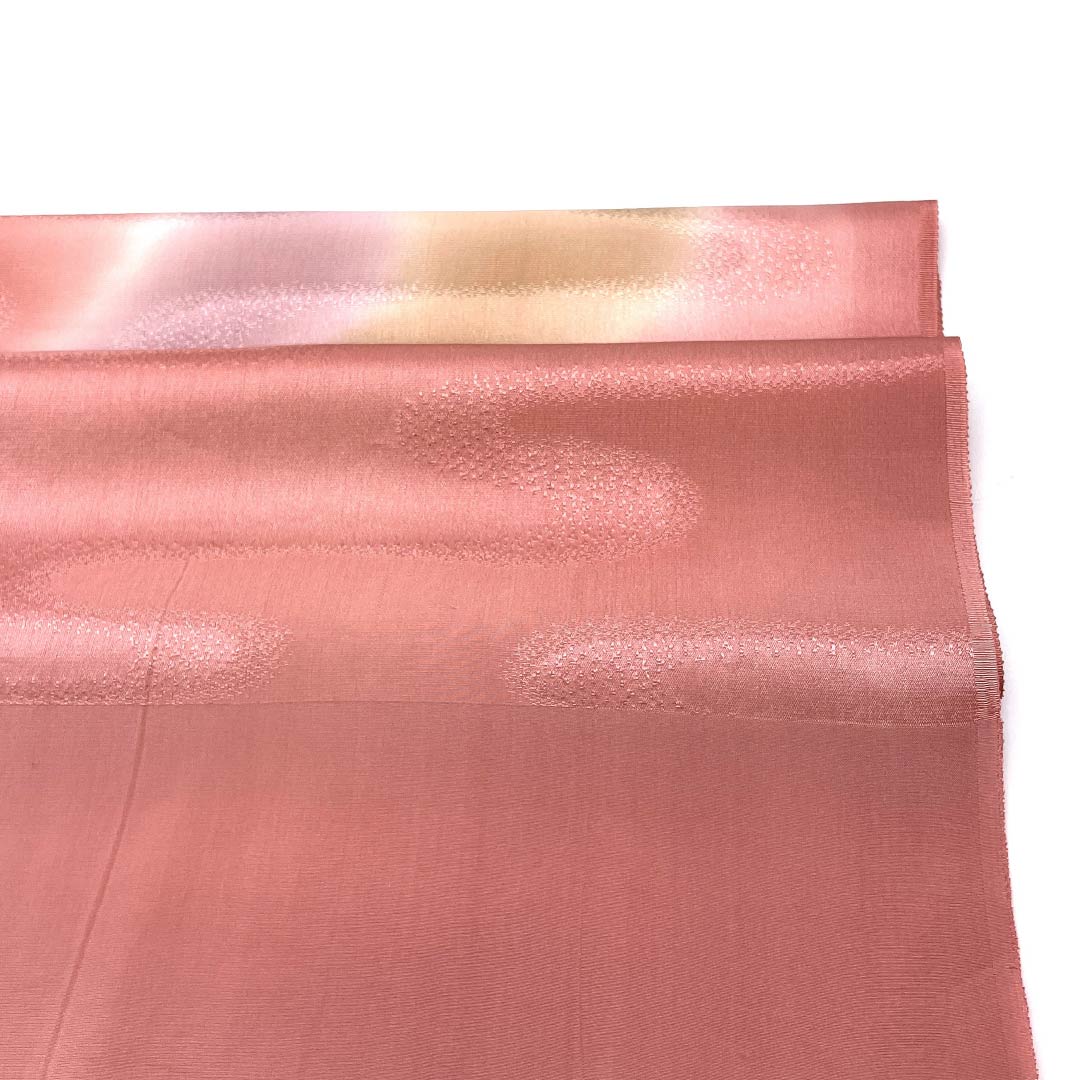 Obiage Pure Silk S Rank Semi-Formal Hitoeume-iro (Single Plum Blossom Color) Ekasumi Pattern Length approx. 173cm Width approx. 30cm Pink 1136004342913