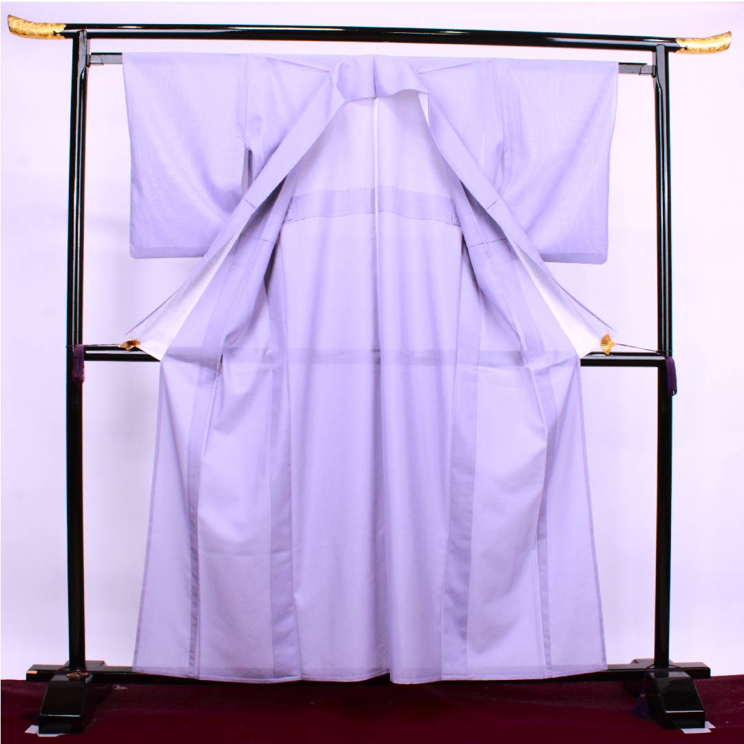 Summer item, polyester, plain color, length 159cm, sleeve length 61.5cm, Beniminato color, plain, silk, S rank, purple, 1132000202320