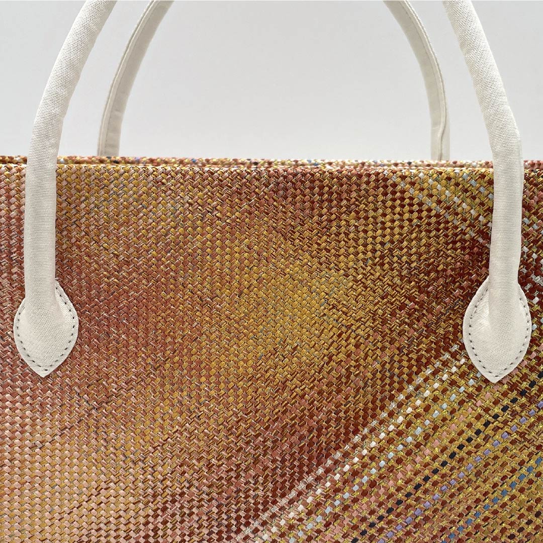 （新古品）和装バッグ セミフォーマル NEWランク 三軸組織 西陣織 利休バッグ グラデーション系 113900096199