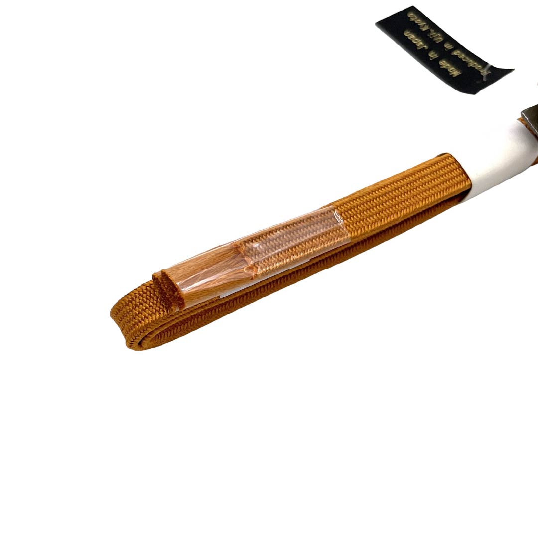 (新品)帯締め 正絹 NEWランク 三分紐 柿色（かきいろ） 帯留め付き つまみ細工 日本製 長さ約135cm 幅約0.8cm カジュアル 橙系 1135006471326