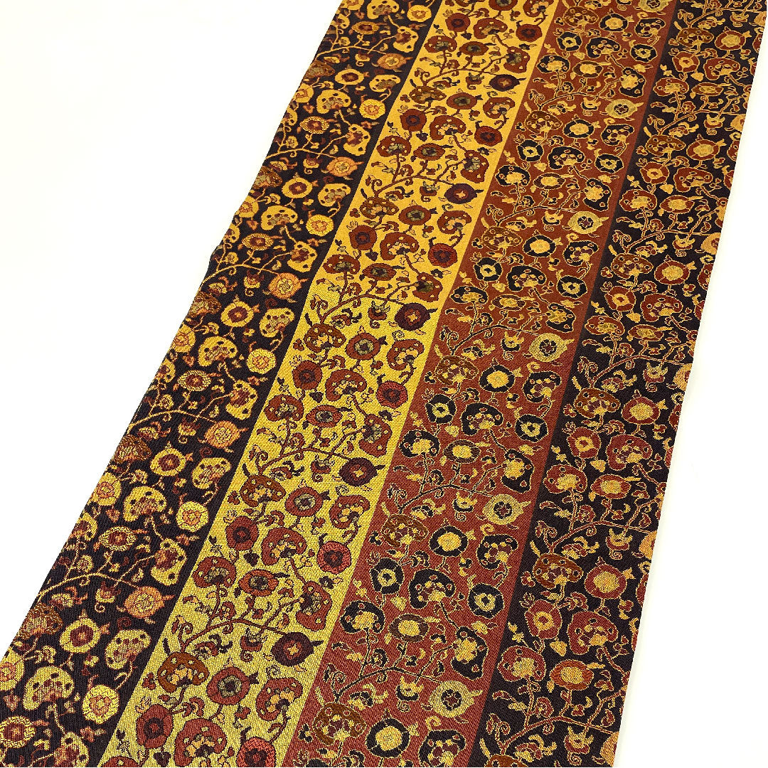 Nagoya obi, Shobaori, abstract pattern, obi length 357.5cm, pure silk, S rank, full length, casual, brown, 1124002382314, Nagoya style