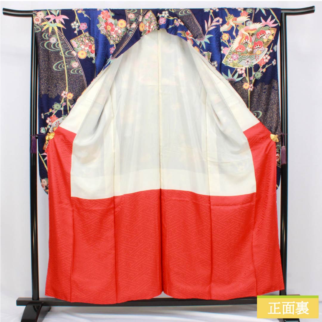 リサイクル着物】振袖 正絹 Sランク 身丈158cm 裄丈64.5cm 袷 京友禅