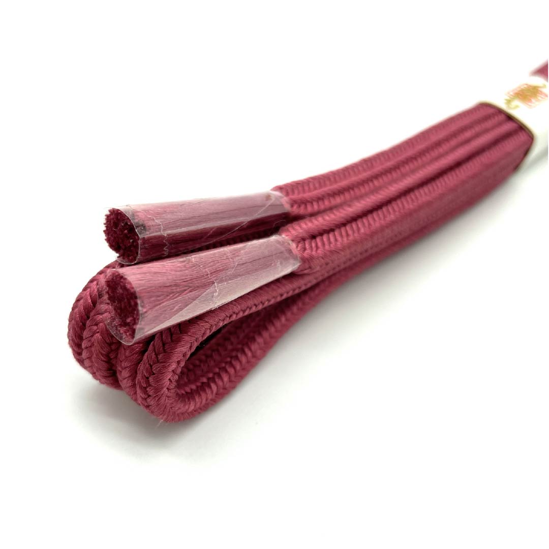 （新古品） 帯締め 正絹  紅鶸色（べにひわいろ） 冠紐 新古品 長さ約151cm 幅約1cm セミフォーマル NEWランク ピンク系 1135003501313