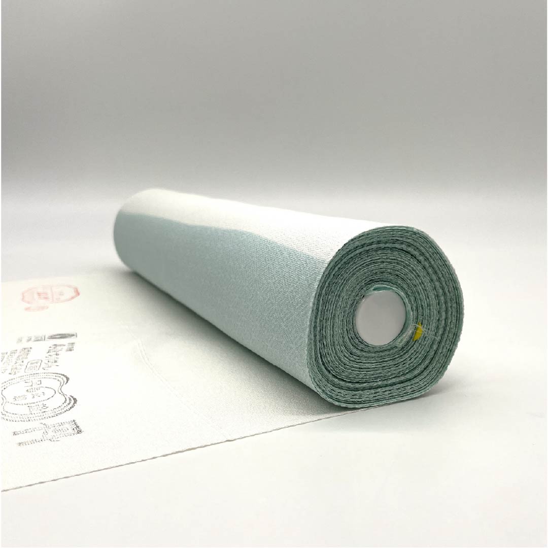 反物 小紋 正絹 秘色（ひそく） 丹後ちりめん 北斎模様 万字菱 NEWランク 緑系 1130001151919