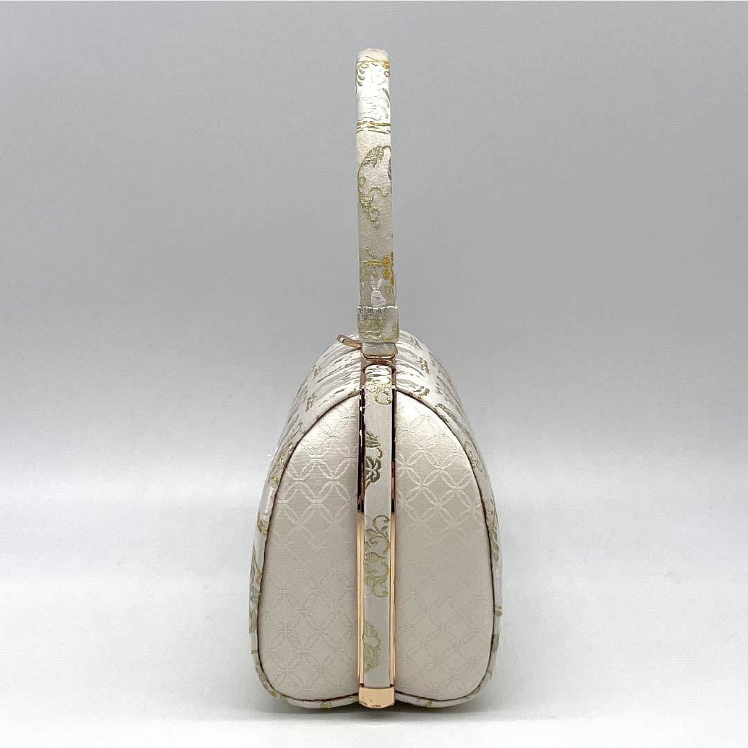 （新古品）草履バッグセット フォーマル Bランク 花うさぎ 帯地 Lサイズ クリーム系 1133000394415