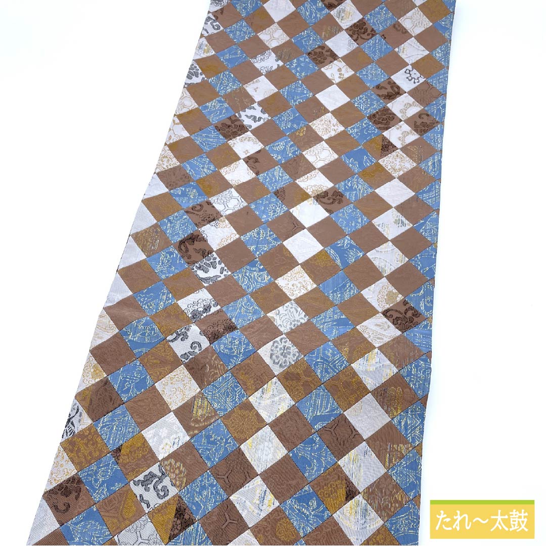 Fukuro Obi, pure silk, inlay, floral pattern, obi length 450cm, S rank, six-way, casual, gradation style, 1123012782499