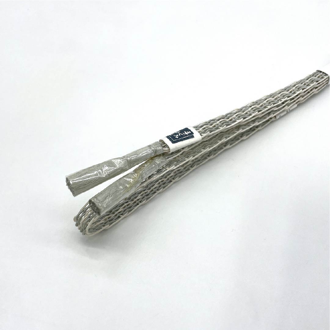(新品)帯締め 正絹 NEWランク  単衣用 夏用   長さ約168cm 幅約1.2cm セミフォーマル グレー系 1135005671322