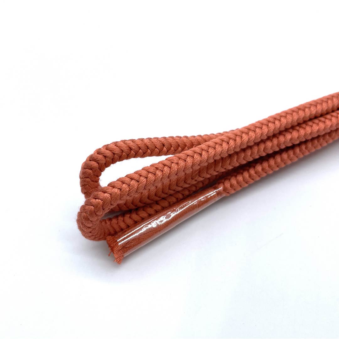 帯締め 正絹  似紅色（にせべにいろ） 無地 丸組 長さ約158cm 幅約0.9cm カジュアル Sランク 茶系 1135003152314