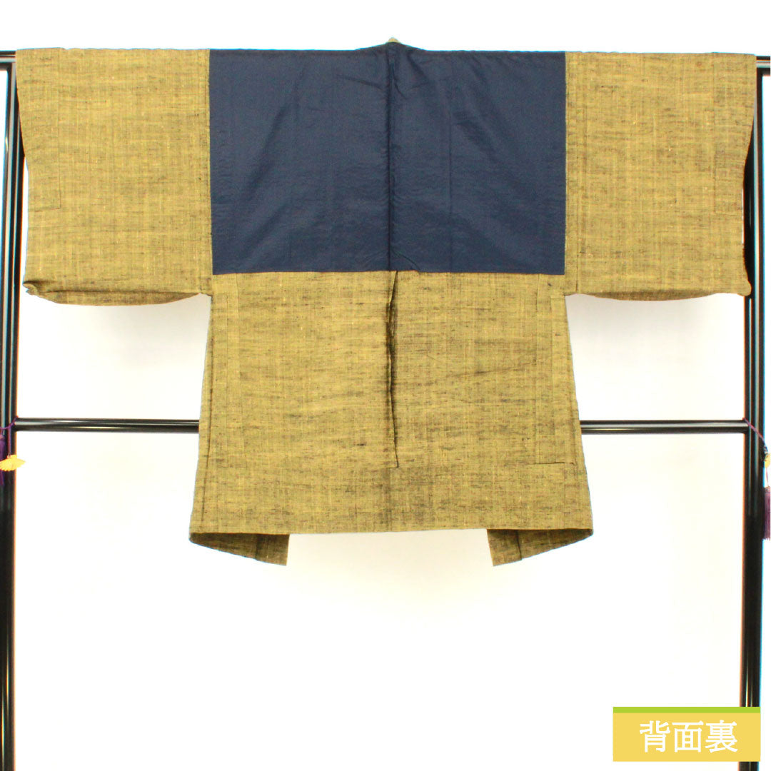 男物 正絹 Aランク 身丈87.5cm 裄丈66.5cm 紬地 グラデーション系 1119001583199