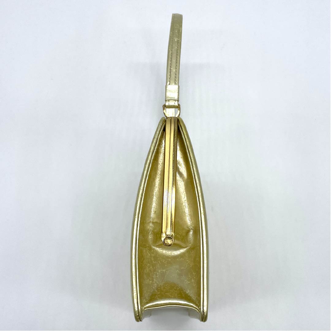 （新古品）草履バックセット フォーマル 金色（きんいろ） 未使用品 古典柄 螺鈿 Mサイズ 金系 Aランク 1133000223321