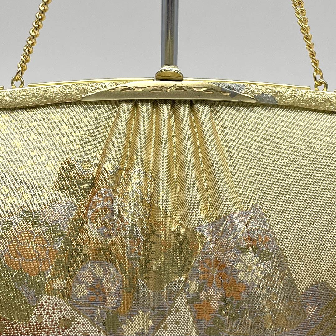 和装バッグ フォーマル Aランク 佐賀錦 吉祥文様 金系 113900073321