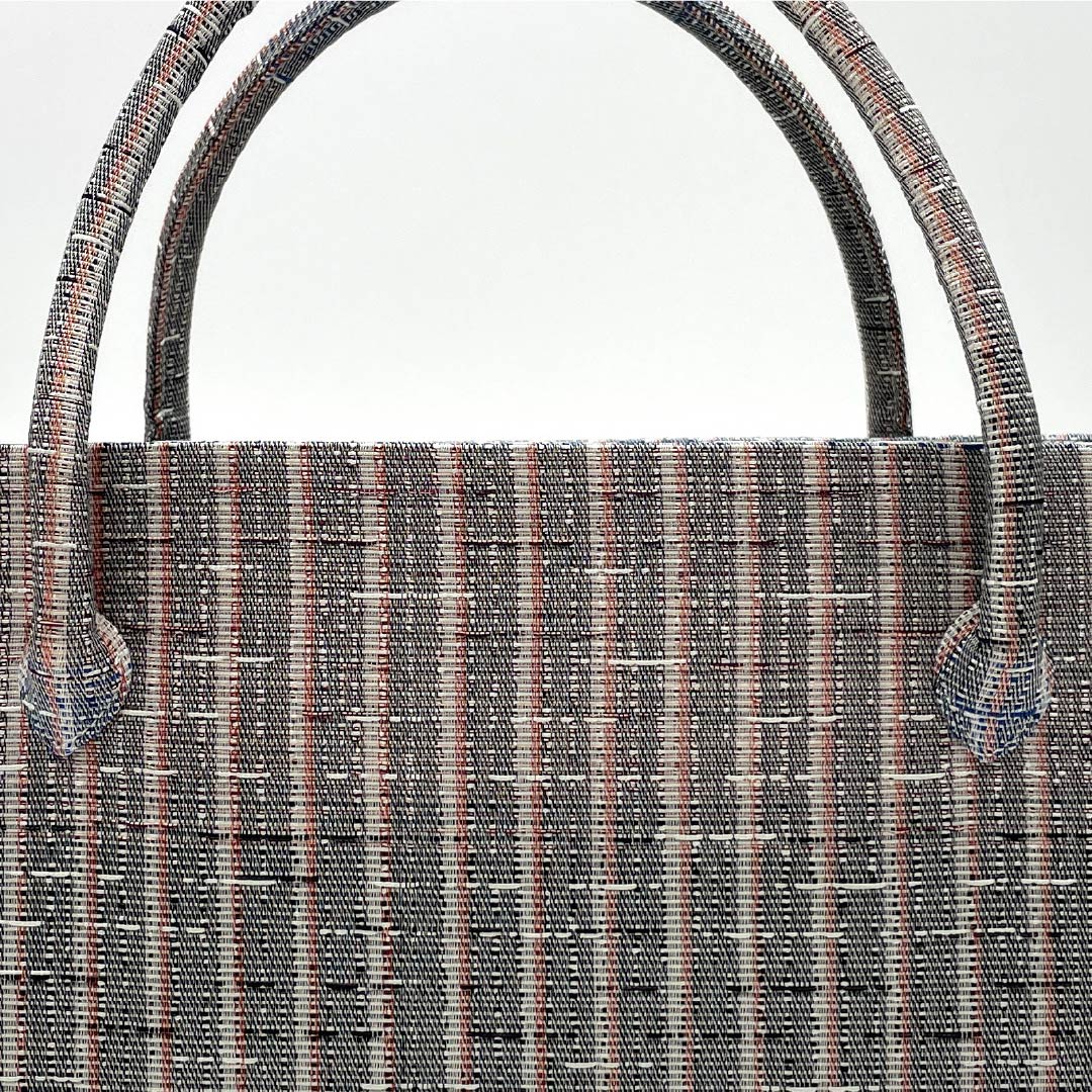 リサイクル着物】（新古品）和装バッグ カジュアル NEWランク 紬