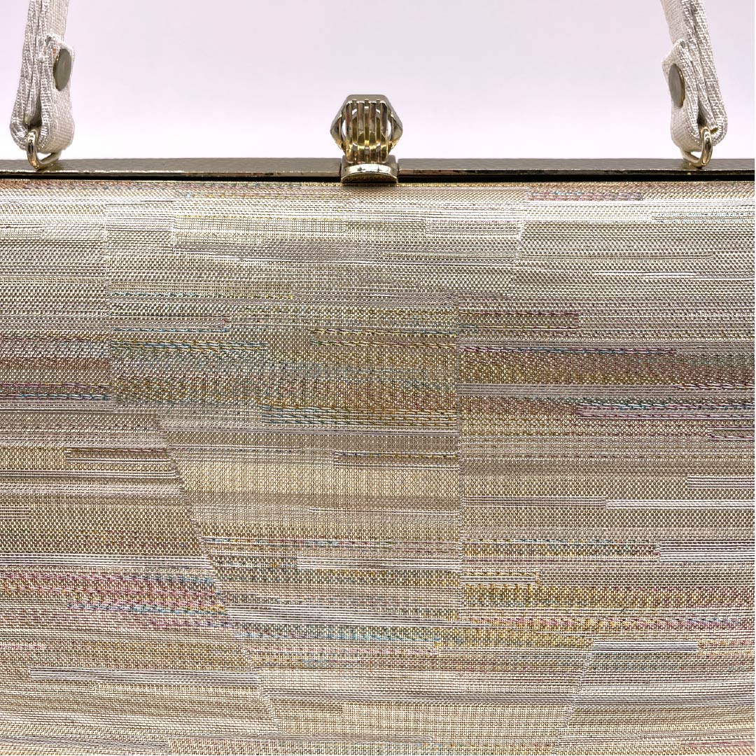 和装バック フォーマル 金色（きんいろ） 縞 古典柄 シンプル 金系 Sランク 113900029221