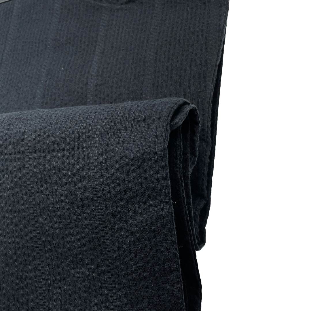 （新品）メンズ浴衣 木綿 NEWランク 身丈150cm 裄丈69cm 黒色（くろいろ） MDeen 骸骨 ドクロ 単衣 黒系 1138000401310
