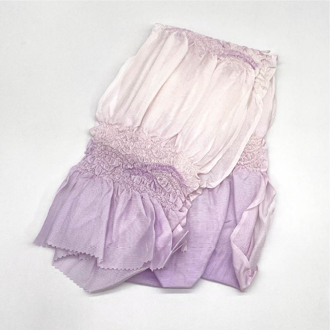 （新古品） 帯締め・帯揚げセット 正絹 NEWランク 唐棣色（にわうめいろ） 薄桜色（うすさくらいろ） 夏物 絞り 長さ約162cm 幅約1.4cm カジュアル ピンク系 1141000271313