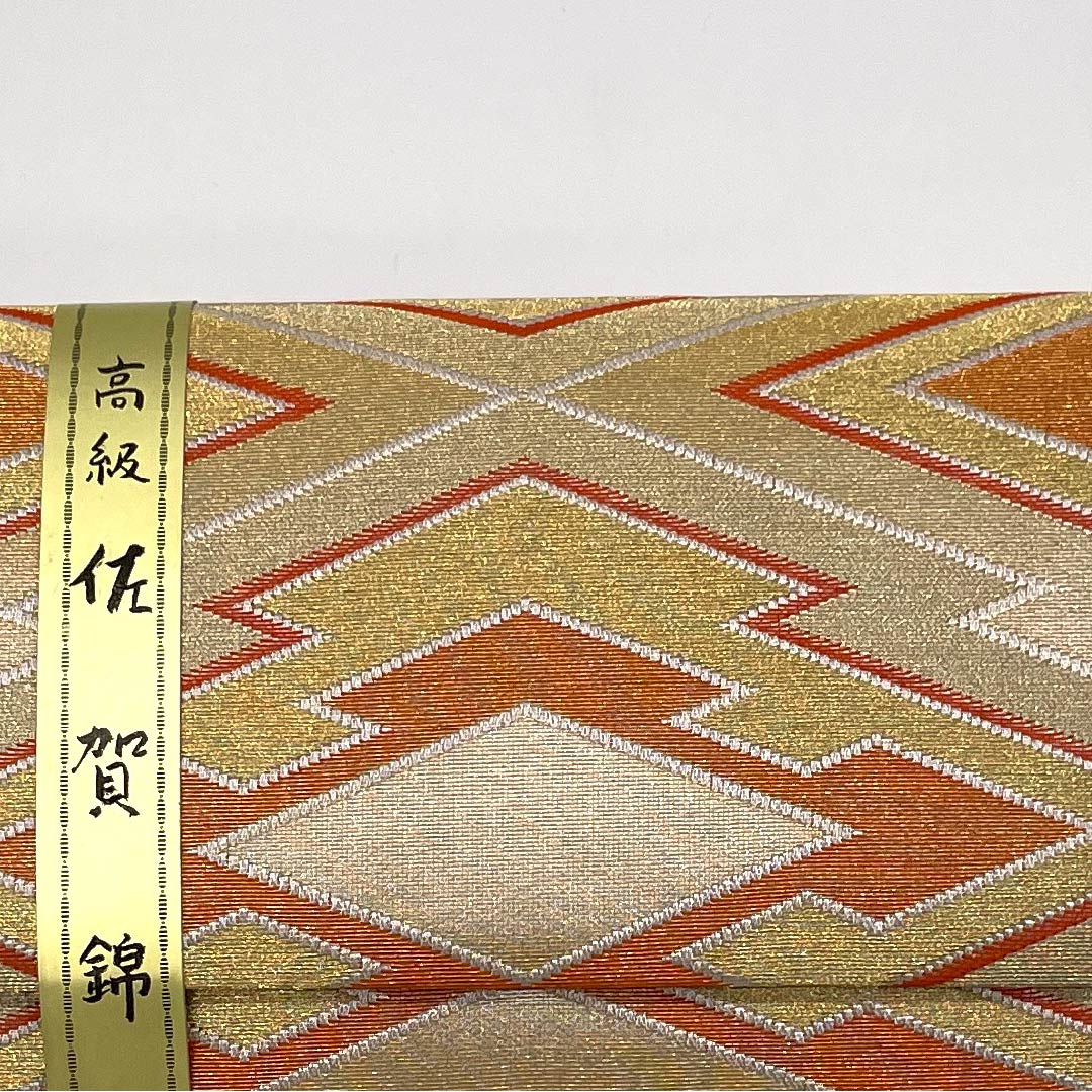 和装バッグ フォーマル Sランク 佐賀錦 松皮菱 金系 113900076221