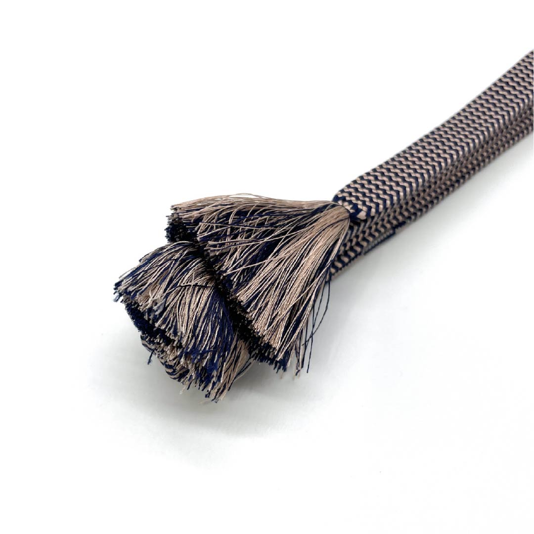 帯締め 正絹 Aランク  鴇鼠色（ときねずいろ） 濃紺色（のうこんいろ） 平組  長さ約167cm 幅約1.5cm カジュアル グラデーション系 1135006213399