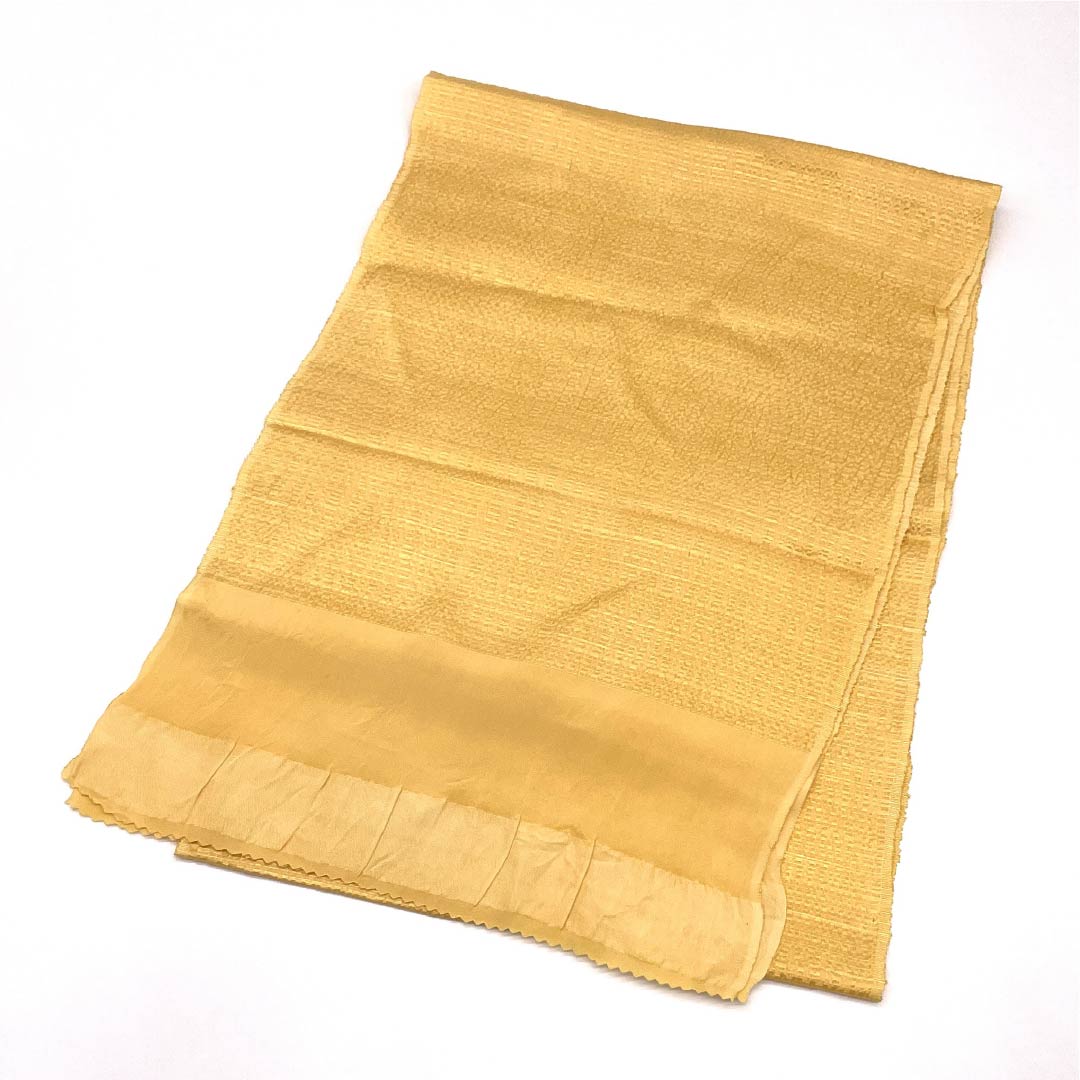 Obiage silk A rank semi-formal corn color (toumorokoshi-iro) length approx. 173cm width approx. 29.5cm orange系 1136002453926